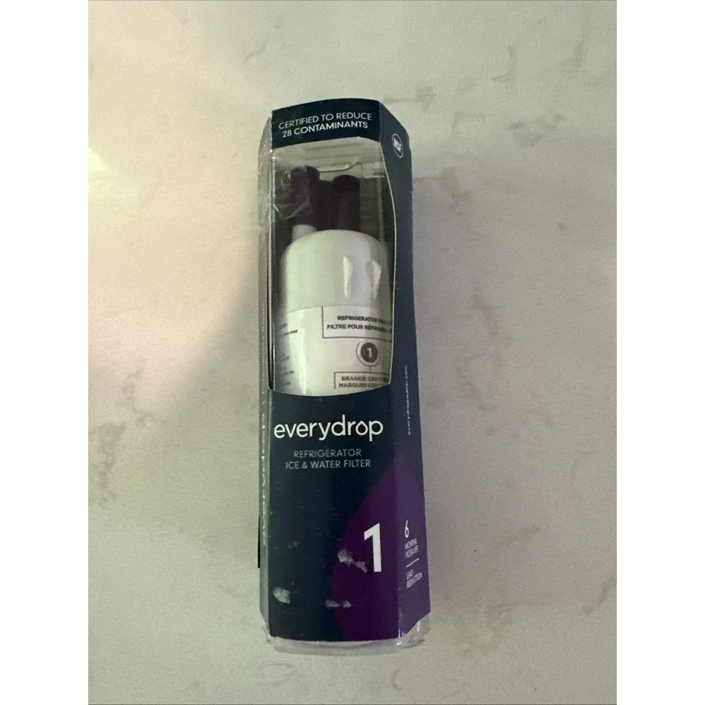 Whirlpool Ice and Water Refrigerator Filter 1, EDR1RXD1, Single-Pack , Purple